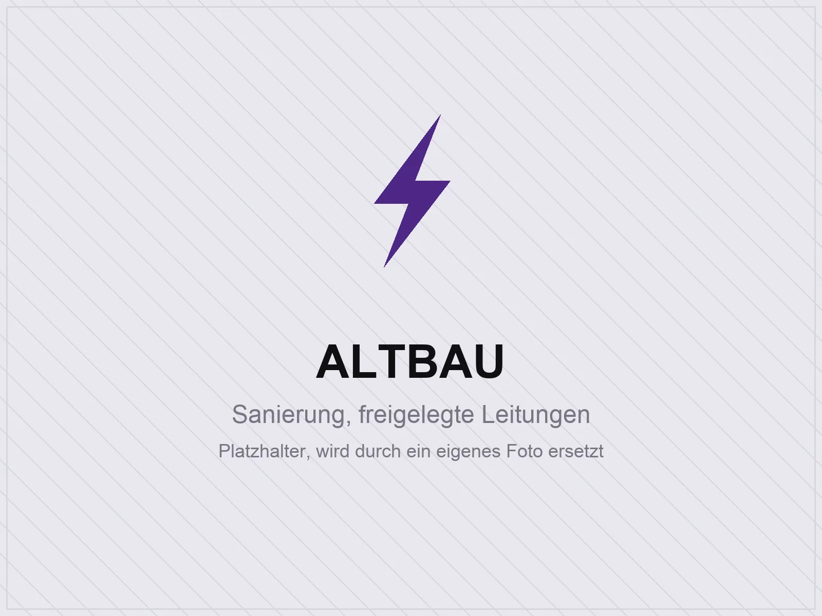 Elektrosanierung im Altbau mit freigelegten Leitungen