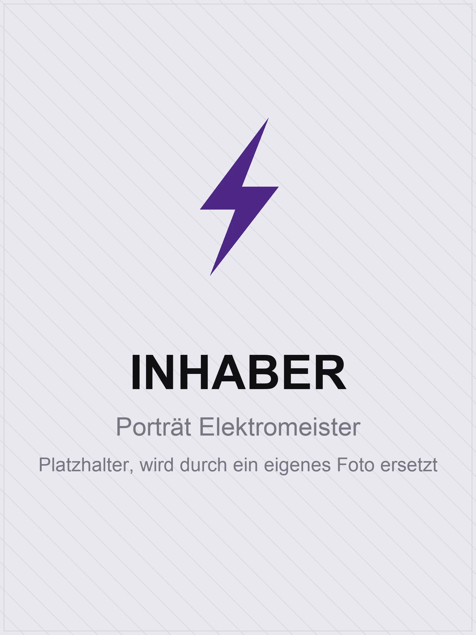 [PLATZHALTER: Vorname] Fraiss, Elektromeister und Inhaber von Elektro Fraiss in Konstanz