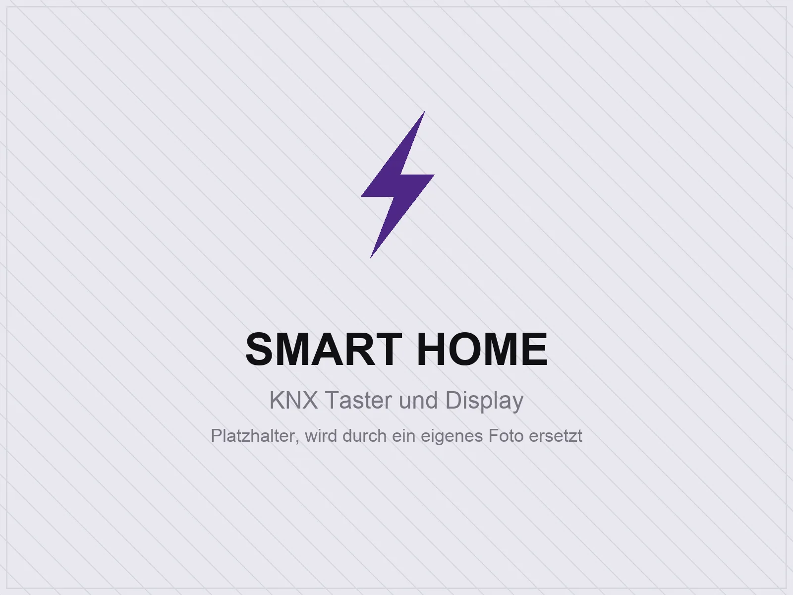 KNX Bedienung für Licht und Beschattung im Wohnhaus