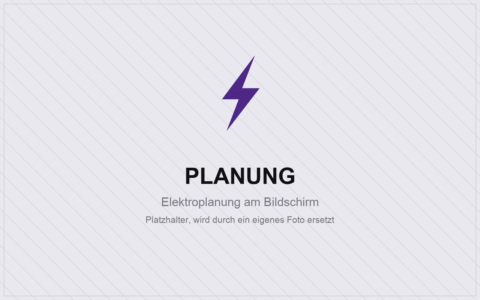 Elektroplanung am Bildschirm vor Baubeginn